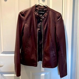 Express Asymmetrical Faux Women's Leather Jacket